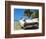 Classic 1959 White Cadillac Auto on Beautiful Beach of Veradara, Cuba-Bill Bachmann-Framed Photographic Print