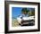 Classic 1959 White Cadillac Auto on Beautiful Beach of Veradara, Cuba-Bill Bachmann-Framed Photographic Print