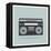 Classic 80S Boombox on Retro Background Detailed Vector Icon-Viktorus-Framed Stretched Canvas