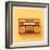 Classic 80S Boombox Portable Cassette Tape Player on Retro Background Detailed Vector Icon-Viktorus-Framed Premium Giclee Print