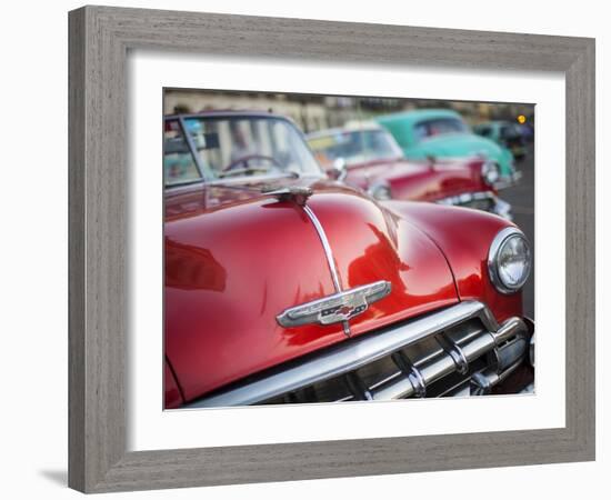 Classic American Car (Chevrolet), Havana, Cuba-Jon Arnold-Framed Photographic Print