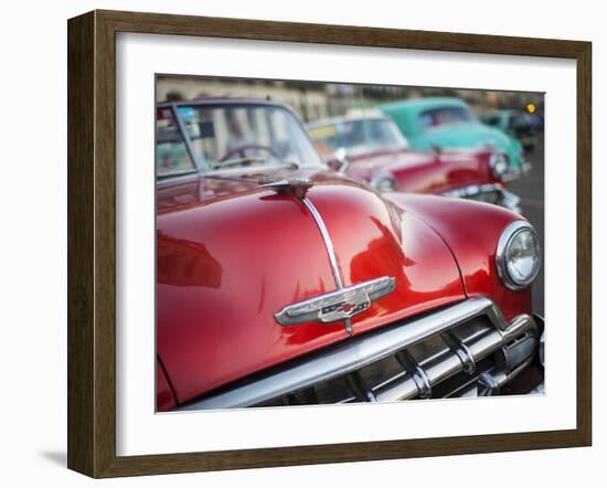 Classic American Car (Chevrolet), Havana, Cuba-Jon Arnold-Framed Photographic Print