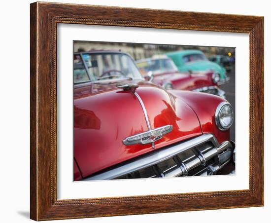 Classic American Car (Chevrolet), Havana, Cuba-Jon Arnold-Framed Photographic Print