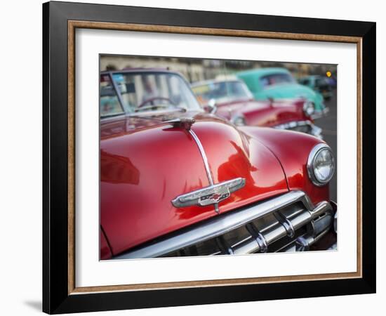 Classic American Car (Chevrolet), Havana, Cuba-Jon Arnold-Framed Photographic Print