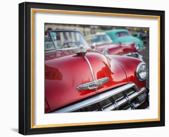 Classic American Car (Chevrolet), Havana, Cuba-Jon Arnold-Framed Photographic Print