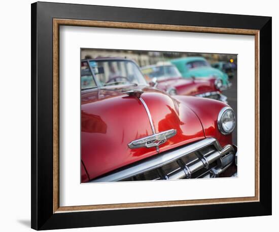 Classic American Car (Chevrolet), Havana, Cuba-Jon Arnold-Framed Photographic Print