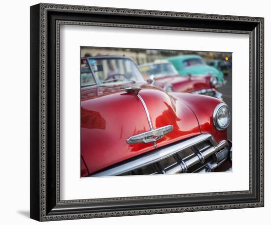 Classic American Car (Chevrolet), Havana, Cuba-Jon Arnold-Framed Photographic Print