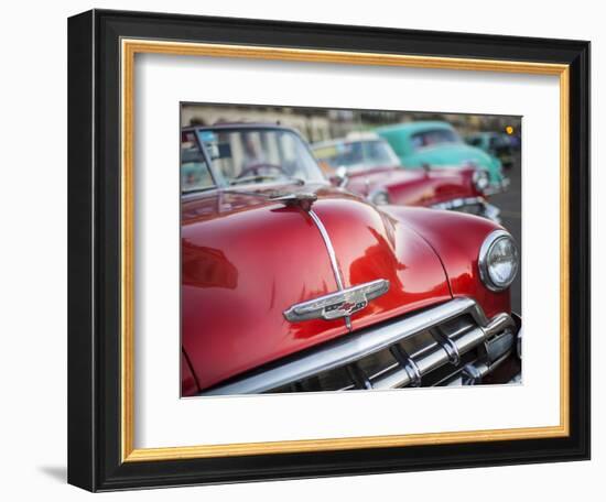 Classic American Car (Chevrolet), Havana, Cuba-Jon Arnold-Framed Photographic Print