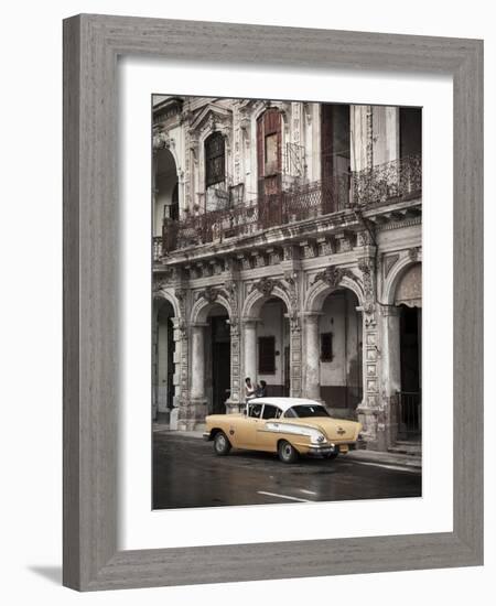 Classic American Car (Chevrolet), Paseo Del Prado, Havana, Cuba-Jon Arnold-Framed Photographic Print