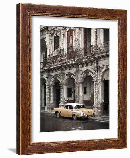 Classic American Car (Chevrolet), Paseo Del Prado, Havana, Cuba-Jon Arnold-Framed Photographic Print