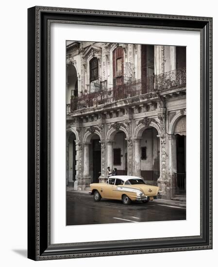 Classic American Car (Chevrolet), Paseo Del Prado, Havana, Cuba-Jon Arnold-Framed Photographic Print