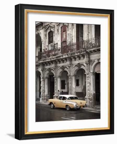 Classic American Car (Chevrolet), Paseo Del Prado, Havana, Cuba-Jon Arnold-Framed Photographic Print