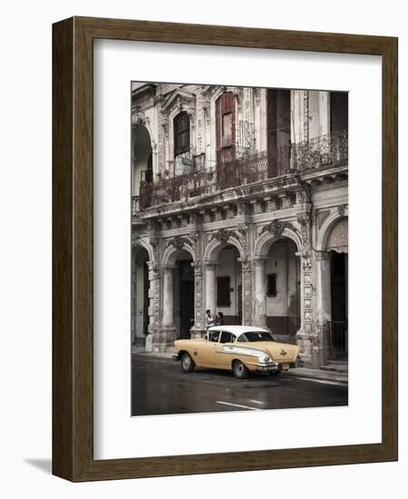 Classic American Car (Chevrolet), Paseo Del Prado, Havana, Cuba-Jon Arnold-Framed Photographic Print