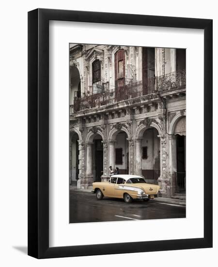 Classic American Car (Chevrolet), Paseo Del Prado, Havana, Cuba-Jon Arnold-Framed Photographic Print