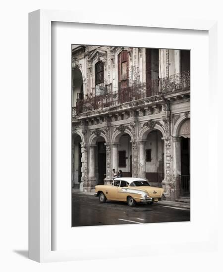 Classic American Car (Chevrolet), Paseo Del Prado, Havana, Cuba-Jon Arnold-Framed Photographic Print