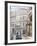 Classic American Car Taxi Driving Down Quiet Street in Havana Centro, Havana, Cuba-Lee Frost-Framed Photographic Print