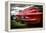 Classic American Muscle Car in Red-David Challinor-Framed Premier Image Canvas