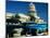 Classic American Taxi Cars Parked in Front of National Capital Building, Havana, Cuba-Martin Lladó-Mounted Photographic Print