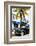 Classic Antique Car of Art Deco District - Park Central Hotel on Ocean Drive - Miami Beach-Philippe Hugonnard-Framed Photographic Print