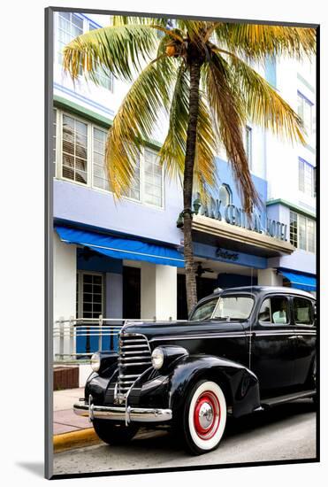 Classic Antique Car of Art Deco District - Park Central Hotel on Ocean Drive - Miami Beach-Philippe Hugonnard-Mounted Photographic Print