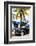 Classic Antique Car of Art Deco District - Park Central Hotel on Ocean Drive - Miami Beach-Philippe Hugonnard-Framed Photographic Print