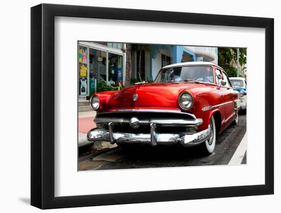 Classic Antique Ford of Art Deco District - Miami - Florida-Philippe Hugonnard-Framed Photographic Print