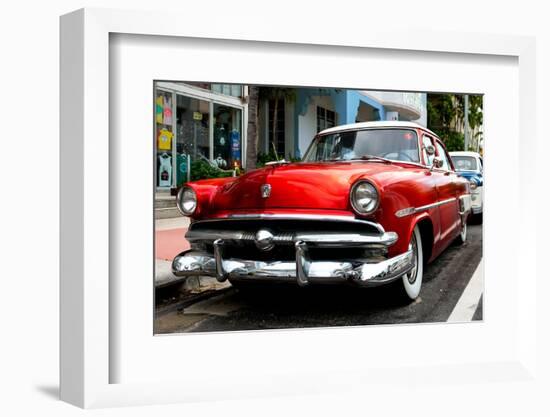 Classic Antique Ford of Art Deco District - Miami - Florida-Philippe Hugonnard-Framed Photographic Print