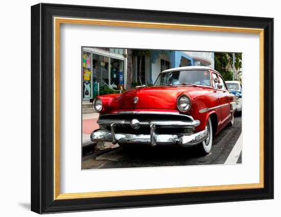 Classic Antique Ford of Art Deco District - Miami - Florida-Philippe Hugonnard-Framed Photographic Print