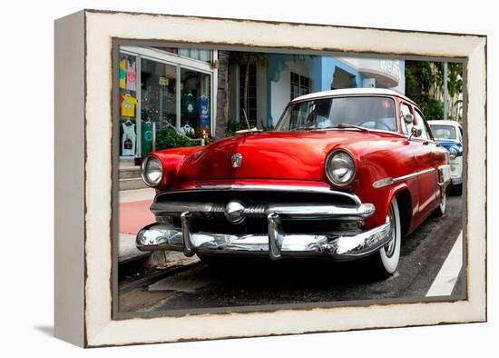 Classic Antique Ford of Art Deco District - Miami - Florida-Philippe Hugonnard-Framed Premier Image Canvas