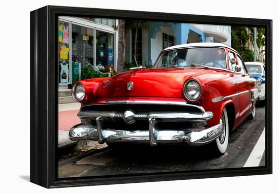 Classic Antique Ford of Art Deco District - Miami - Florida-Philippe Hugonnard-Framed Premier Image Canvas
