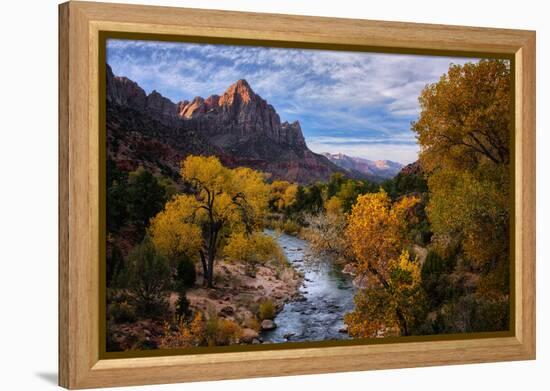 Classic Autumn View Zion National Park, Utah-Vincent James-Framed Premier Image Canvas