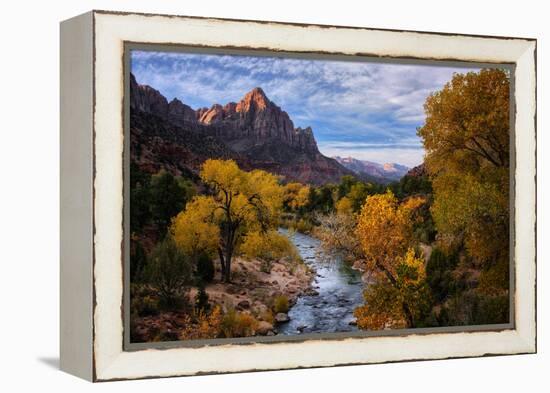 Classic Autumn View Zion National Park, Utah-Vincent James-Framed Premier Image Canvas