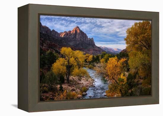 Classic Autumn View Zion National Park, Utah-Vincent James-Framed Premier Image Canvas