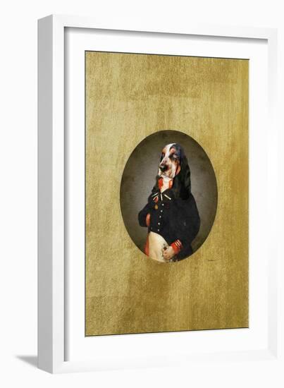 Classic Basset Hound-Amanda Greenwood-Framed Art Print