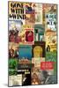 Classic Book Cover Collage-Paris Pierce-Mounted Art Print