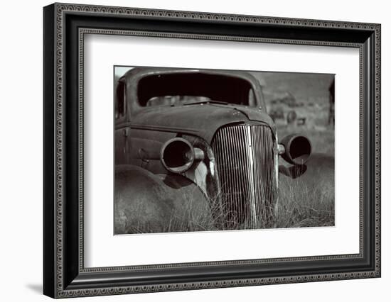 Classic Car Body In Bodie, Ca-George Oze-Framed Photographic Print