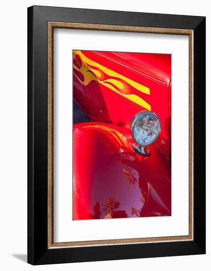 Classic car, hot rod, New Smyrna Beach, Florida, USA-Lisa Engelbrecht-Framed Photographic Print