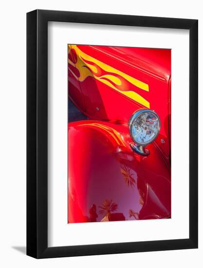 Classic car, hot rod, New Smyrna Beach, Florida, USA-Lisa Engelbrecht-Framed Photographic Print