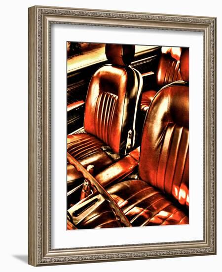 Classic Car Interior in Copper-Paula Iannuzzi-Framed Photographic Print