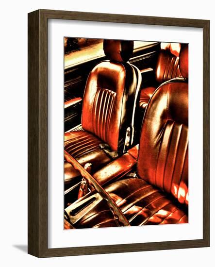 Classic Car Interior in Copper-Paula Iannuzzi-Framed Photographic Print