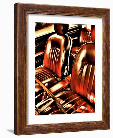 Classic Car Interior in Copper-Paula Iannuzzi-Framed Photographic Print