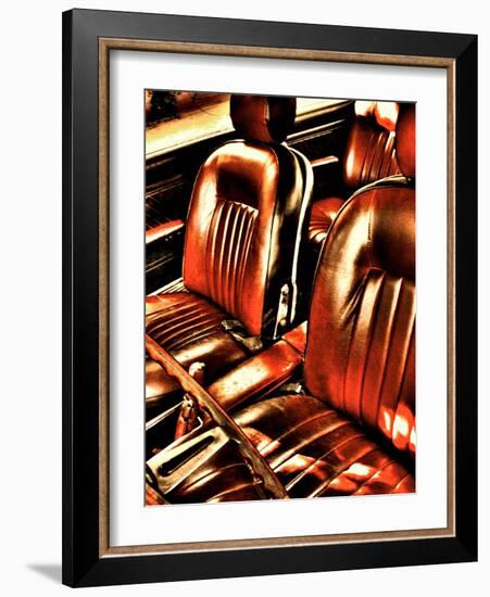 Classic Car Interior in Copper-Paula Iannuzzi-Framed Photographic Print