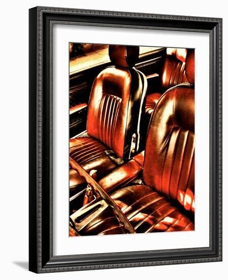 Classic Car Interior in Copper-Paula Iannuzzi-Framed Photographic Print