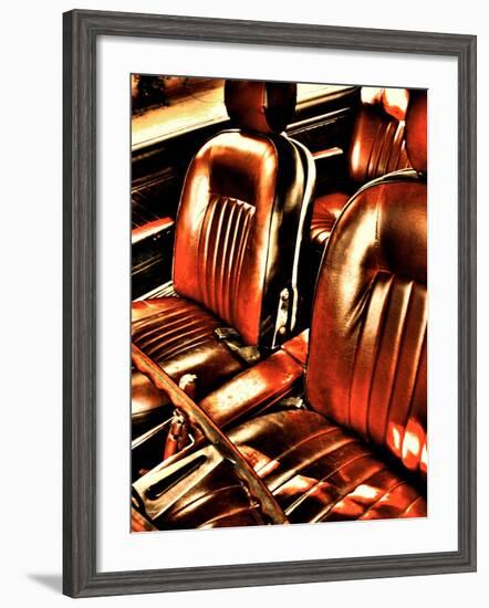 Classic Car Interior in Copper-Paula Iannuzzi-Framed Photographic Print