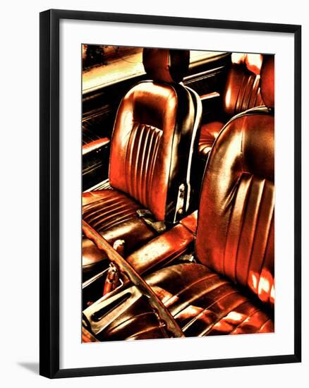 Classic Car Interior in Copper-Paula Iannuzzi-Framed Photographic Print