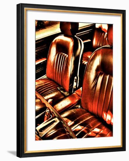 Classic Car Interior in Copper-Paula Iannuzzi-Framed Photographic Print