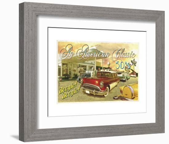 Classic Cars 3-Carlos Casamayor-Framed Art Print