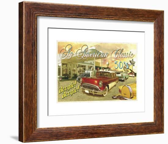 Classic Cars 3-Carlos Casamayor-Framed Art Print