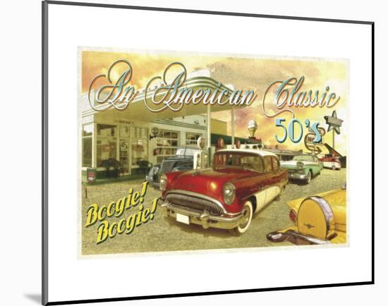 Classic Cars 3-Carlos Casamayor-Mounted Art Print