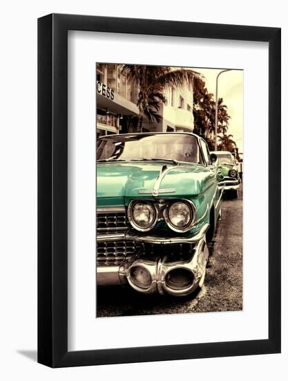 Classic Cars of Miami Beach-Philippe Hugonnard-Framed Photographic Print